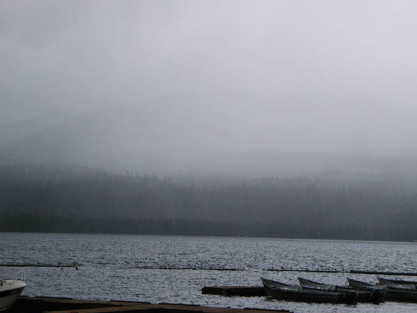 foggy diamond lake 